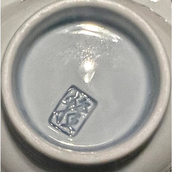 Japanese White Porcelain Cutout Bowl & Saucer Set-17pc-Pier 1 Lotus Accent Plate - Picture 6 of 10